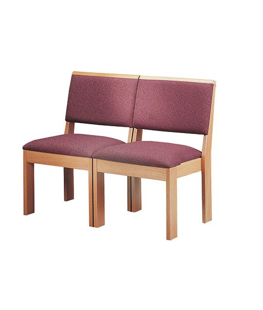 double stackable church chair
