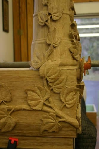 Leaf and Vine Hand Carving