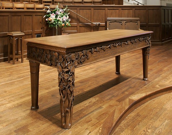 Hand Carved Communion Table