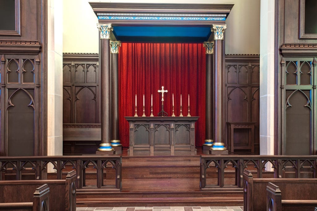 View of sanctuary from the nave