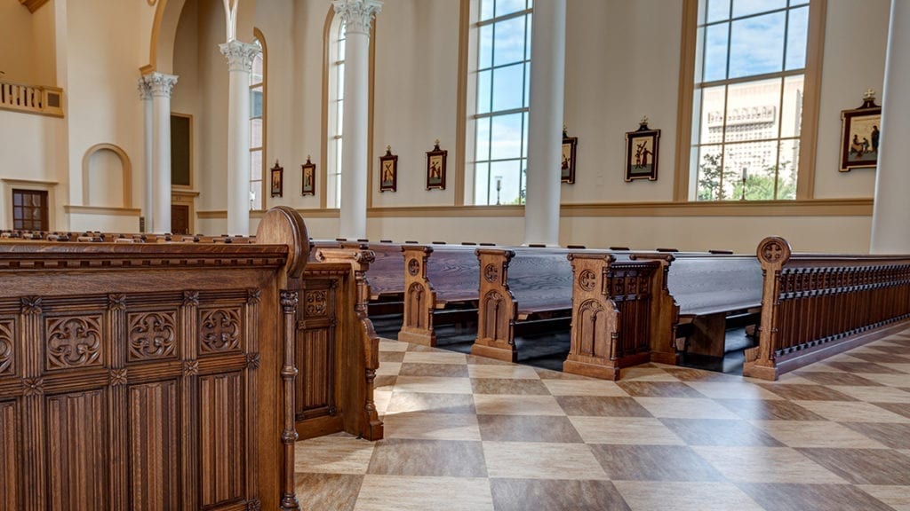 repurposed church furniture